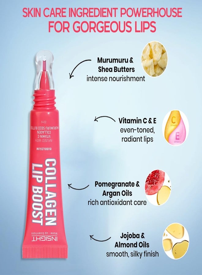 INSIGHT Collagen Lip Boost - Sugar Plum (10g) |Glossy Non-Sticky Finish | Vitamin C & Hydrating Treatment | Long Lasting Moisturization | Lightweight Daily Lip Wear - Image 2